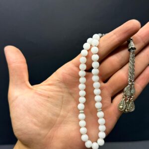 Özel Ahşap Kutulu 33’lü Opal Taşı Tesbih – Küre Kesim
