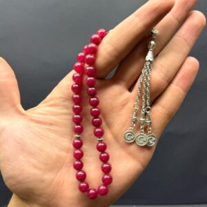 Özel Ahşap Kutulu 33’lü Yakut Taşı Tesbih – Küre Kesim